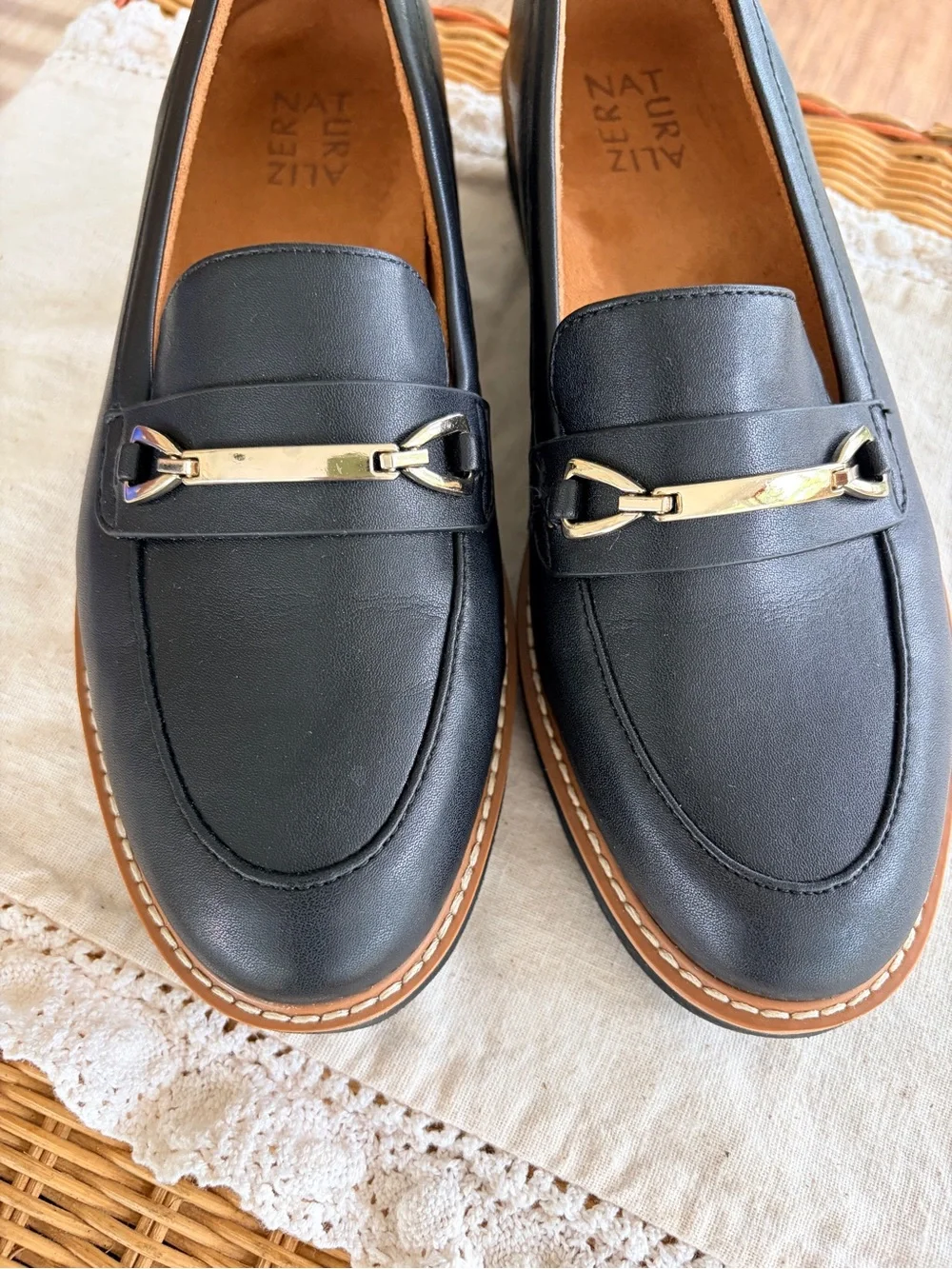 Naturalizer black leather